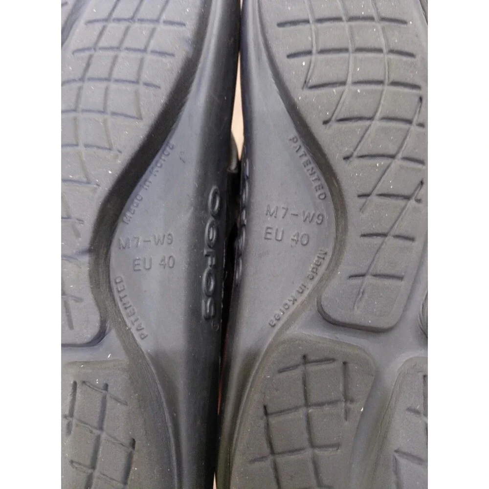 OOFOS OOriginal Recovery Sandals Black Mens 7 Womens Size 9EU Flip Flops Thong
